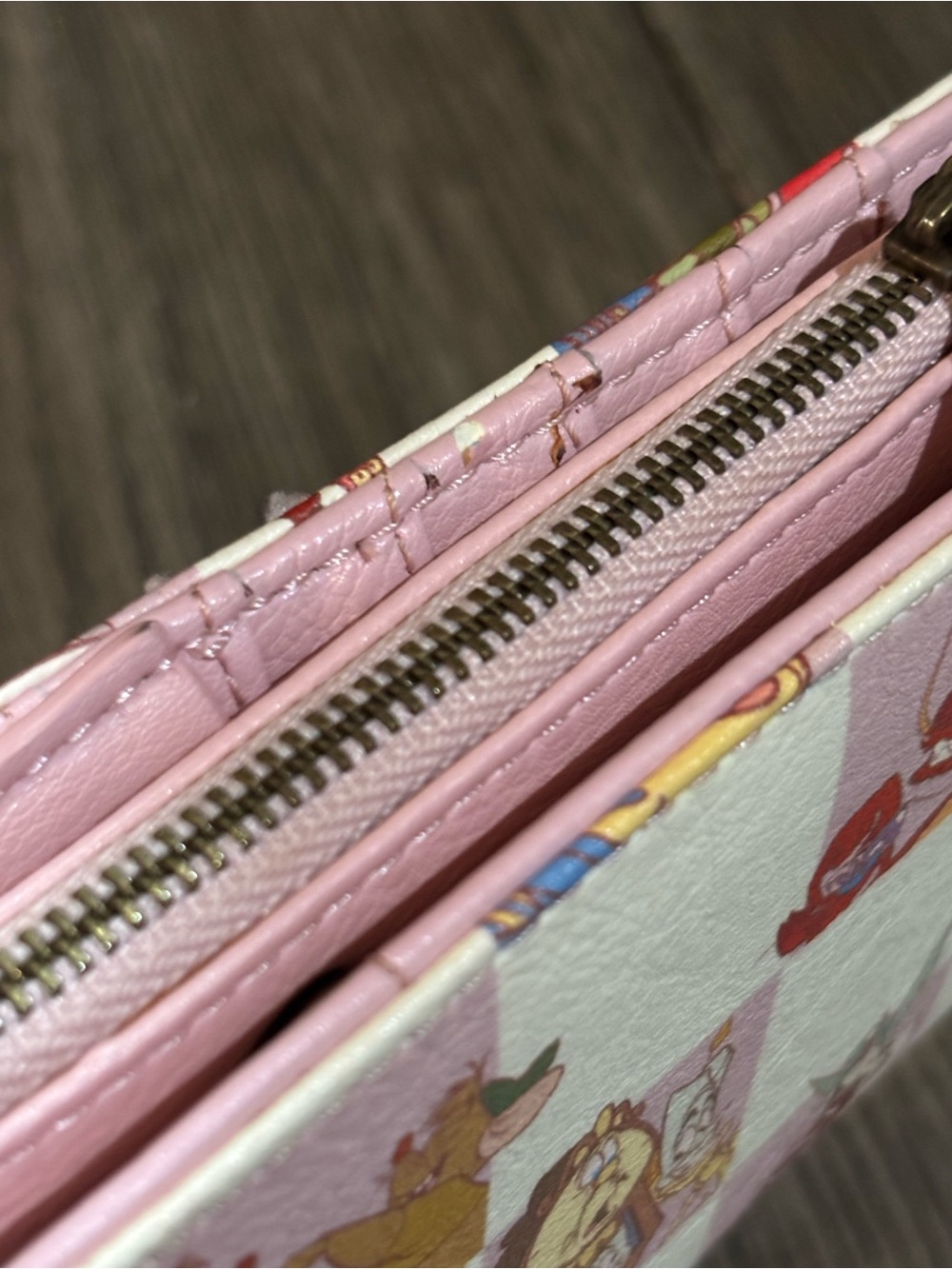 Loungefly Disney Princess Sidekicks Checkered Wallet - Picture 9 of 15